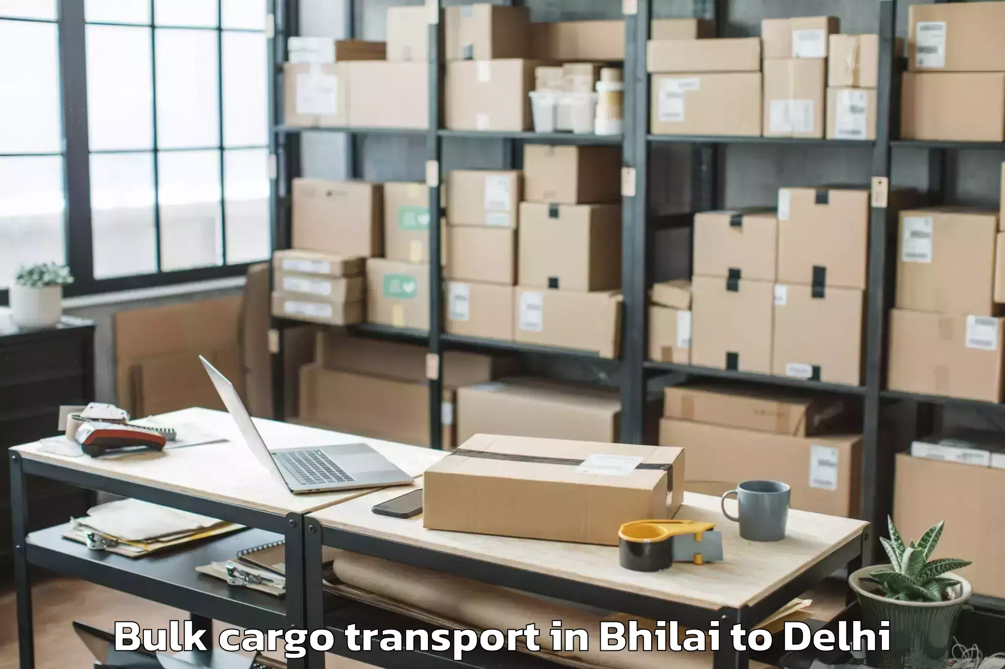 Book Your Bhilai to Vasant Square Mall Bulk Cargo Transport Today